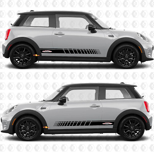 Seitenstreifen Grafik Aufkleber John Cooper Works für Mini Cooper S
