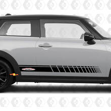 Seitenstreifen Grafik Aufkleber John Cooper Works für Mini Cooper S
 2