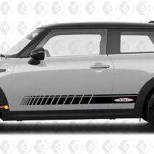Seitenstreifen Grafik Aufkleber John Cooper Works für Mini Cooper S
 3