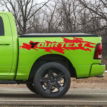 Benutzerdefiniertes Vinyl-Aufkleber-Set für Kotflügel mit Schlammspritzern für Dodge Ram Rebel_2