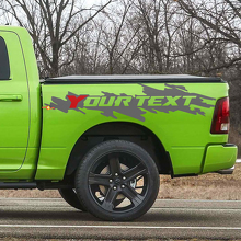 Benutzerdefiniertes Vinyl-Aufkleber-Set für Kotflügel mit Schlammspritzern für Dodge Ram Rebel_3
