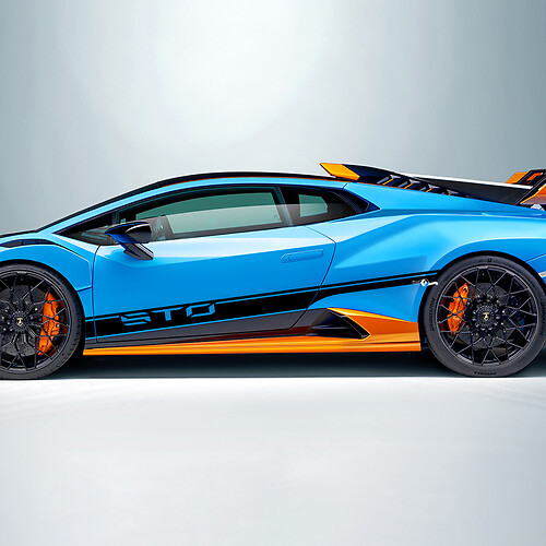 STO Streifen Seitenaufkleber Vinyl Aufkleber Grafiken für Lamborghini STO
