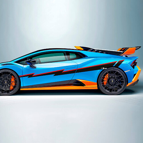 STO Streifen Seitenaufkleber Vinyl Aufkleber Grafiken für Lamborghini STO
