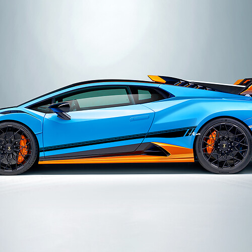 Rennstreifen Seiten-Vinyl-Aufklebergrafiken für Lamborghini STO
