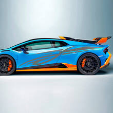 Renn-Tribal-Streifen-Seiten-Vinyl-Aufkleber-Grafiken für Lamborghini STO
 2