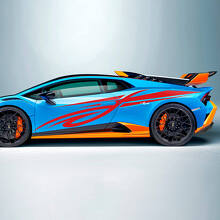 Renn-Tribal-Streifen-Seiten-Vinyl-Aufkleber-Grafiken für Lamborghini STO
 3