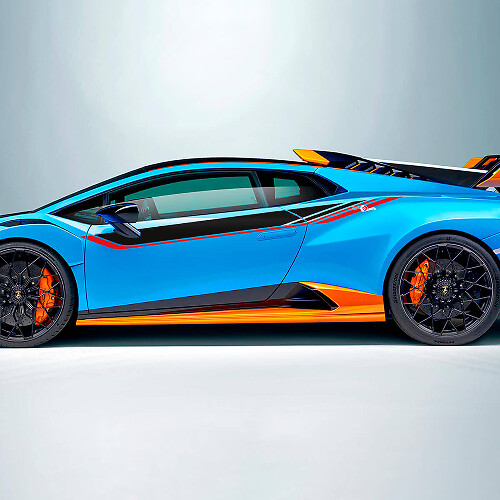 Rennstreifen Seiten Vinyl Aufkleber für Lamborghini Huracán 2021-2024