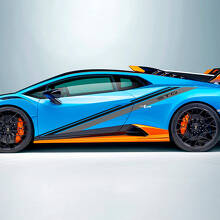 Rennneigung Streifen Seiten Vinyl Aufkleber Grafiken für Lamborghini STO
 3