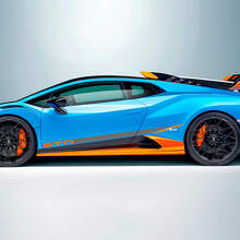 Rennstreifen Schräge Seiten Vinyl Aufkleber Sticker Grafik für Lamborghini STO 2