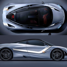 McLaren 720 570 765 Vollkörper-Hood-Streifen-Grafik-Vinyl-Aufkleber
 2