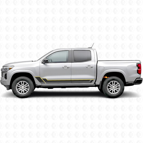 Winkelkontur Tür- & Schwellerpanel Vinylstreifen für Chevrolet Colorado 3. Generation 2023-2026