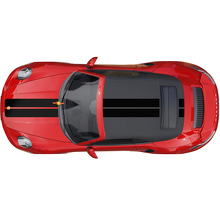 Doppelte Motorhauben-Dachstreifen-Aufkleber für Porsche 911 Turbo S 2026
 2