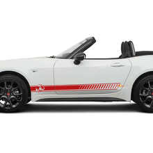 Racing Seitenstreifen Vinyl-Aufkleber-Kit für Fiat 124 Spider Abarth_2