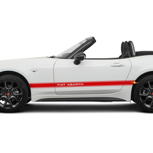 Seiten-Abarth-Rennstreifen-Aufklebergrafik für Fiat 124 Spider Abarth
 2