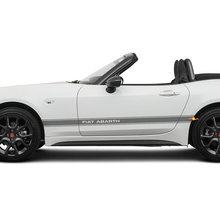 Seiten-Abarth-Rennstreifen-Aufklebergrafik für Fiat 124 Spider Abarth
 3