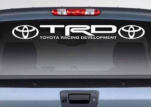 TRD Racing Development Heckscheiben Vinylaufkleber für Toyota Fahrzeuge