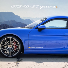 GTS 4.0 - 25 Jahre Seitentür Aufkleber für Porsche 718 Cayman GTS 4.0
 2