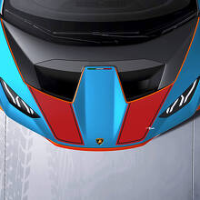Motorhauben-Rennstreifen Vinyl Aufkleber Grafiken für Lamborghini STO
 2