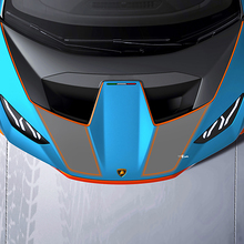 Motorhauben-Rennstreifen Vinyl Aufkleber Grafiken für Lamborghini STO
 3