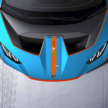 Motorhaube Zentral Racing Stripe STO Vinyl Aufkleber Grafiken für Lamborghini STO
 3