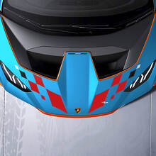 Motorhaube Zentral STO Logo Vinyl Aufkleber Grafiken für Lamborghini STO
 2