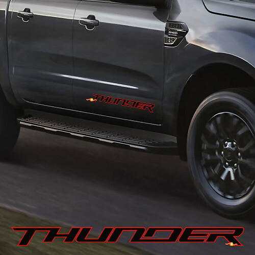 Seitentür Aufkleber für Ford Ranger THUNDER
