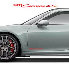 2x Porsche Porsche 911 Carrera 4S Signature Seitentür Aufkleber Sticker
 3