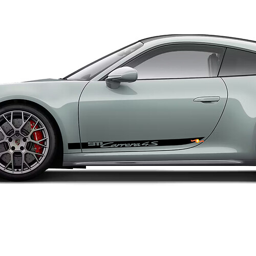 Seitenkit Grafik Aufkleber für Porsche 911 Carrera 4S
 1