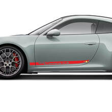 Seitenverkleidungsgrafik Aufkleber für Porsche 911 Carrera 4S
 3