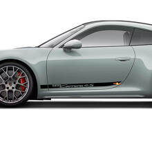 Seitenverkleidungsgrafik Aufkleber für Porsche 911 Carrera 4S
 4