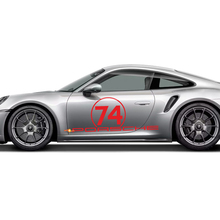 Seitenstreifen-Kit Grafik Aufkleber für Porsche 911 Turbo S 992.2 zum 50-jährigen Jubiläum
 3
