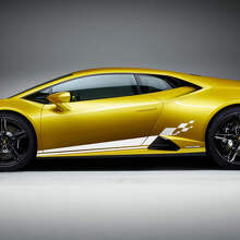 Seitenkarierte Renn-Vinyl-Aufklebergrafiken für Lamborghini Huracan Evo
 2