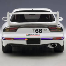 Vollständiger 66 Kit Seitliche Motorhaubenstreifen-Aufkleber - Individueller Vinylaufkleber für Mazda RX-7 Sport
 3