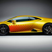 Seiten-Diamant-Rauten-Renn-Vinyl-Aufklebergrafiken für Lamborghini Huracan Evo
 3