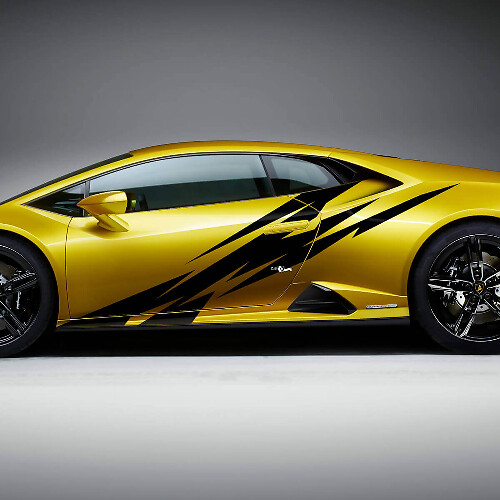 Seitengrafiken Racing Vinyl Aufkleber Grafiken für Lamborghini Huracan Evo
