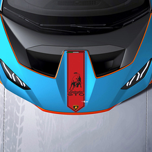 Motorhaube Zentralstreifen Racing Vinyl Aufkleber Grafiken für Lamborghini STO
 3