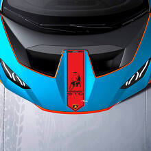 Motorhaube Zentralstreifen Racing Vinyl Aufkleber Grafiken für Lamborghini STO
 3