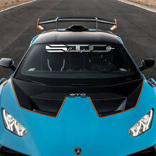 STO Windschutzscheibe Racing Vinyl Aufkleber Grafiken für Lamborghini STO
 2