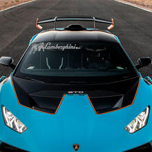 Motorhaube Zentralstreifen STO Logo Racing Vinyl Aufkleber Grafiken für Lamborghini STO
 2