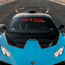 Motorhaube Zentralstreifen STO Logo Racing Vinyl Aufkleber Grafiken für Lamborghini STO
 3