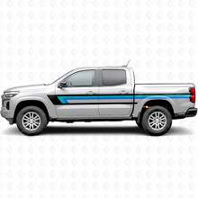 Retro obere Gurtlinie Tür- und Seitenverkleidungs-Vinylstreifen für Chevrolet Colorado 3. Gen 2023-2026_2
