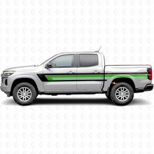 Retro obere Gurtlinie Tür- und Seitenverkleidungs-Vinylstreifen für Chevrolet Colorado 3. Gen 2023-2026_3