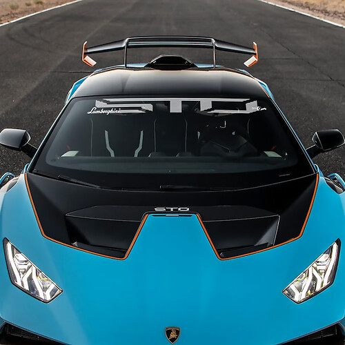 Frontscheibe STO Logo Lambo Vinyl Aufkleber Grafiken für Lamborghini STO 2
