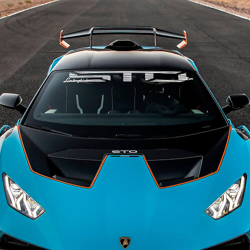 Frontscheibe STO Logo Lambo Vinyl Aufkleber Grafiken für Lamborghini STO 2
