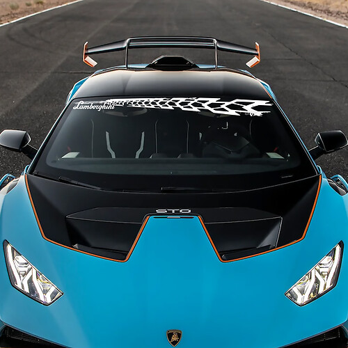 Frontscheibe STO Logo Lambo Vinyl Aufkleber Grafiken für Lamborghini STO 2

