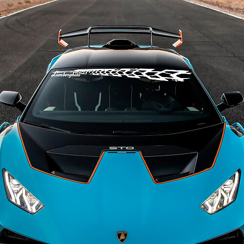 Frontscheibe STO Logo Lambo Vinyl Aufkleber Grafiken für Lamborghini STO 2
