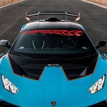 Frontscheibe STO Logo Lambo Vinyl Aufkleber Grafiken für Lamborghini STO 2
 3