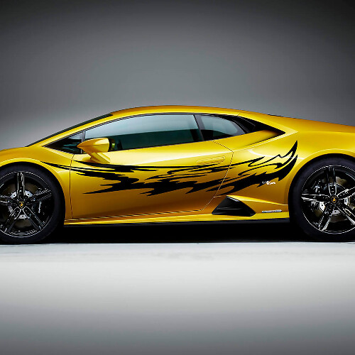 Lightning Tribal Seiten-Racing Vinyl Aufkleber Grafik für Lamborghini Huracan Evo