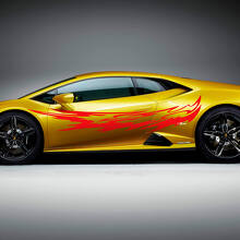 Lightning Tribal Seiten-Racing Vinyl Aufkleber Grafik für Lamborghini Huracan Evo 3