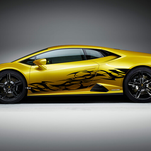 Seitengrafiken Tribal Racing Vinyl Aufkleber Grafiken für Lamborghini Huracan Evo
